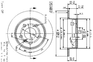 Tarcze Hamulcowe 2szt. Mercedes A (w169) B (w245)