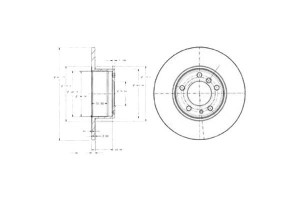Tarcze Hamulcowe 2szt Bmw 5 (e34) 1.8-2.5d 06.87-0