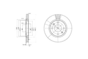 Tarcze Hamulcowe 2szt Peugeot 406 1.6-2.1d 11.95-1