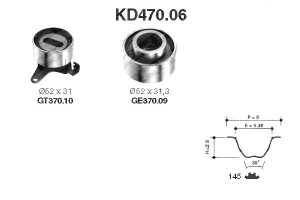 Zestaw Paska Rozrządu Mazda 323 Iii 1.6 10.85-08.9