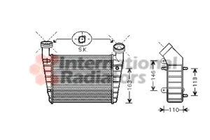Intercooler Skoda Vw Van Wezel
