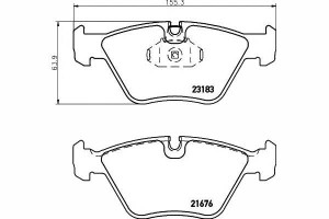 Klocki Hamulcowe Bmw Przód E83 X3 04- E46 98- 330d