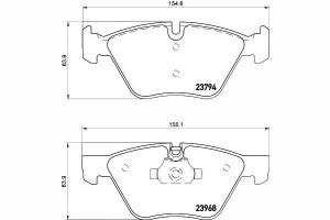 Klocki Hamulcowe Bmw Przód E90 E91 05- 318-330 E89