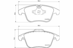 Klocki Hamulcowe Citroen Przód C5 407 Textar