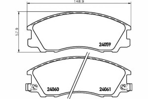 Klocki Hamulcowe Hyundai Przód Terracan 02- Textar
