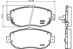 Klocki Hamulcowe Lexus Przód Gs300 Is300 Textar