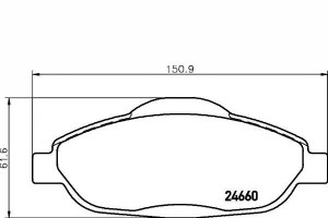 Klocki Hamulcowe Peugeot Przód 308 3008 5008 07- T