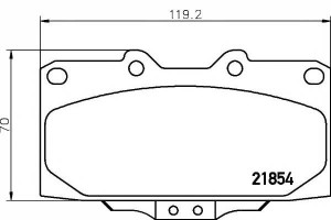 Klocki Hamulcowe Subaru Przód Impreza 94-00 2,0 Tu