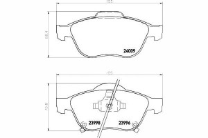 Klocki Hamulcowe Toyota Przód Avensis 01-03 Avensi
