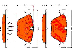 Klocki Hamulcowe Bmw Przód F10 10- 525-535 Trw