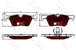 Klocki Hamulcowe Bmw Tył 1 2 3 4 1,5-3,0 10- Dtec
