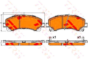 Klocki Hamulcowe Isuzu Przód D-max Trw