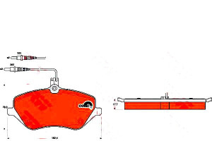 Klocki Hamulcowe Peugeot Przód 407 04- Trw