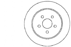 Tarcze Hamulcowe 2szt Chrysler Pt Cruiser 00-10 Ty