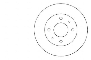Tarcze Hamulcowe 2szt Volvo S40 V40 95-97 A.b.s.