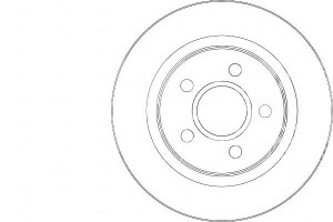 Tarcze Hamulcowe 2szt Ford Tourneo Connect 02-13 T