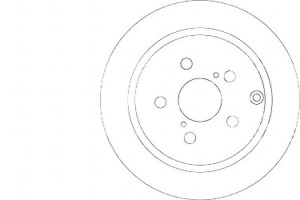 Tarcze Hamulcowe 2szt Toyota Avensis 03-09 Tył A.b