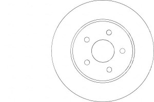 Tarcze Hamulcowe 2szt Ford Mondeo 00-07 Tył A.b.s.