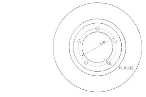 Tarcze Hamulcowe 2szt Daihatsu Rocky 84-99 A.b.s.