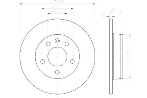 Tarcze Hamulcowe Hella Pagid 7m0615601a 7m0615601b