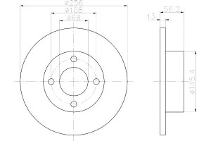 Tarcze Hamulcowe Mintex 895615301