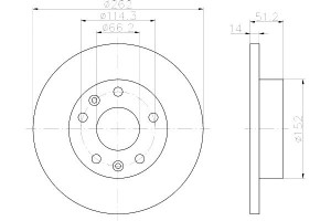 Tarcze Hamulcowe Mintex Sdb100830 Dsk831 240114011