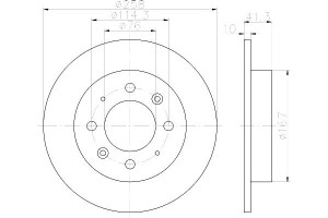 Tarcze Hamulcowe Mintex 584112f100 Dsk2296 410334