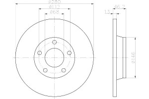 Tarcze Hamulcowe Mintex 8d0615301a