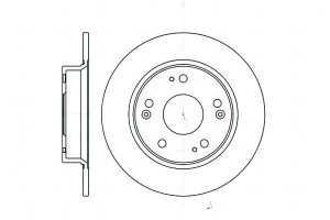 Tarcze Hamulcowe 2szt 260x9 P 5-otw Honda Civic 92