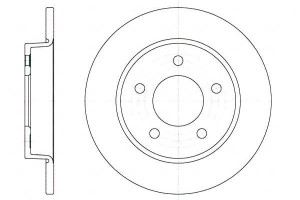 Tarcze Hamulcowe 2szt 265x11 P 5-otw Mazda 3 Roadh