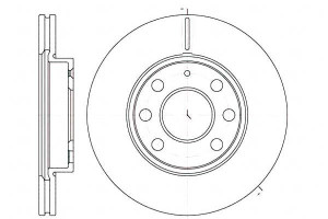 Tarcze Hamulcowe 2szt 240x20 V 6-otw Opel Corsa C