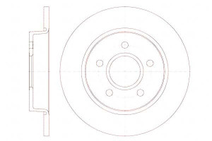 Tarcze Hamulcowe 2szt 265x11 P 5-otw Ford C-max Fo