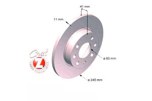 Tarcze Hamulcowe 2szt Opel Corsa C 00-06 (-abs) Zi