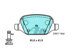 Klocki Hamulcowe Ceramiczne Alfa Romeo 147 156 Gt