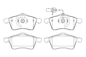Klocki Hamulcowe Vw Przód T4 09 90 Breck