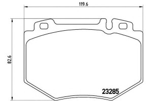 Klocki Hamulcowe Mercedes W220 S-klasa 98-05 Bremb