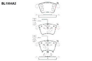 Klocki Hamulcowe Vw Touareg 18.8mm Wva23749 Z Czuj
