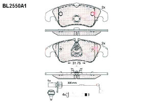 Klocki Hamulcowe Audi A4 A5 A6 A7 Kpl Fte Fte