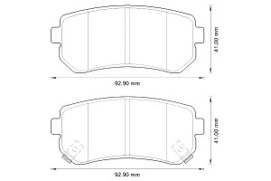 Klocki Hamulcowe Ceramiczne Hyundai Accent Iii Acc
