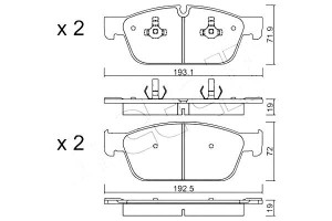 Klocki Hamulcowe Przód Mercedes Ml W166 11- Metell