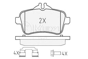 Klocki Hamulcowe Mercedes Tył W166 X166 Gl Ml 11-