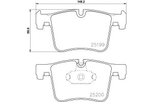 Klocki Hamulcowe Mintex 34106799801 34106859182 34