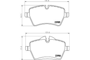 Klocki Hamulcowe Mintex 34116770251 34116778320 34