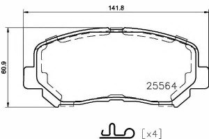 Klocki Hamulcowe P Jeep Cherokke 2.0crd 14- Textar
