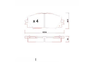 Klocki Hamulcowe Toyota Yaris 06- Zimmermann