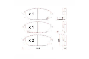 Klocki Hamulcowe Honda Civic 01-05 Type-r Zimmerma