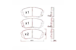 Klocki Hamulcowe Kia Sportage 05- Przód Zimmermann
