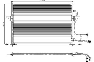 Skraplacz Klimatyzacji Ford Mondeo I 1.6-2.5 02.93