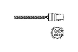 Sonda Lambda Mercedes W163 W168 W203 4 Przewody 28