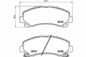 Klocki Hamulcowe Isuzu Przód D-max 08- Textar